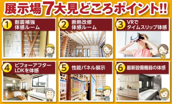 リフォーム展示場７大見どころポイント